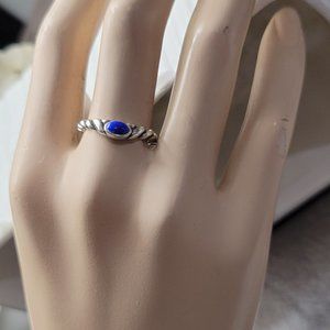Promise Lapis Lazuli December Birthstone Ring 925 SIZE 6 STERLING